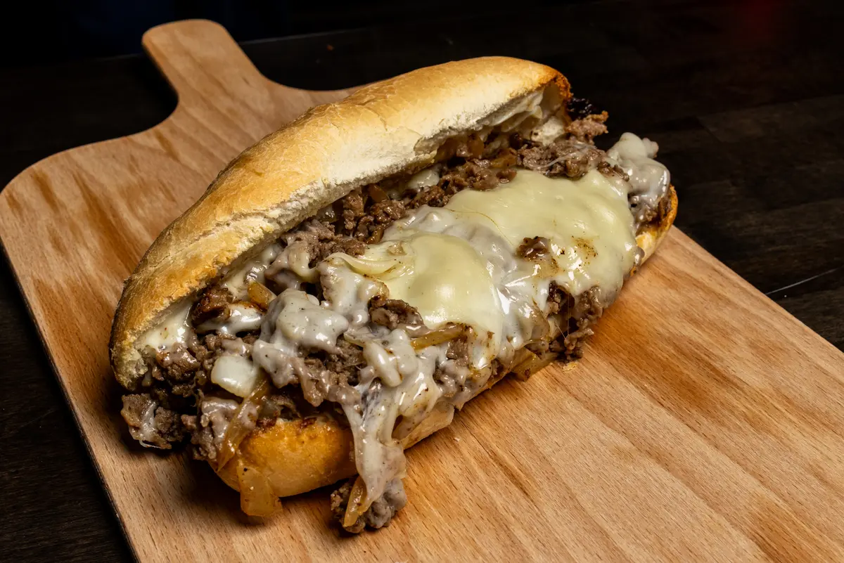 Philly cheesesteak sub from Spanky's Pizza & Subs